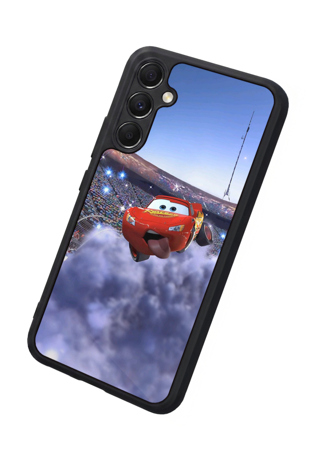 Samsung Galaxy A34 Uyumlu Şimsek McQueen Tasarımlı Glossy Premium Kılıf