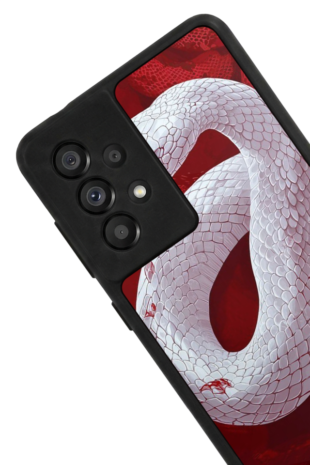 Samsung Galaxy A73 Uyumlu Yılan Tasarımlı Glossy Premium Kılıf