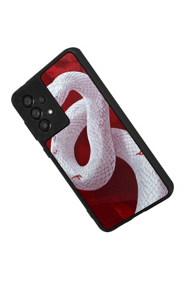 Samsung Galaxy A73 Uyumlu Yılan Tasarımlı Glossy Premium Kılıf
