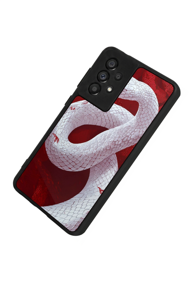 Samsung Galaxy A73 Uyumlu Yılan Tasarımlı Glossy Premium Kılıf