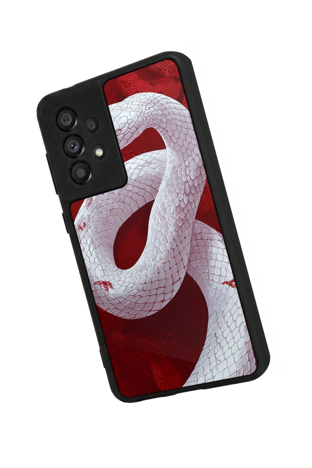 Samsung Galaxy A73 Uyumlu Yılan Tasarımlı Glossy Premium Kılıf