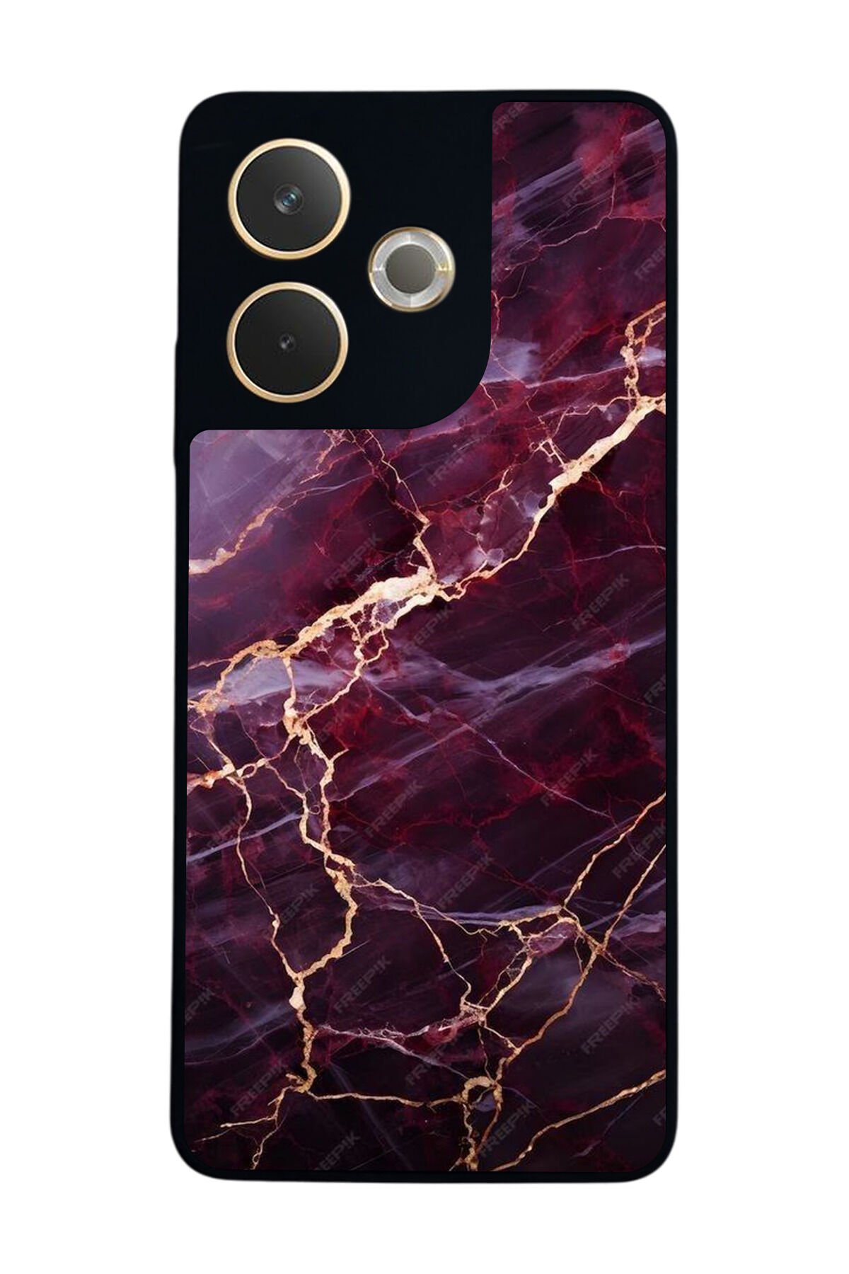 Oppo A5 Pro Uyumlu Mermer Marble Tasarımlı Glossy Premium Kılıf