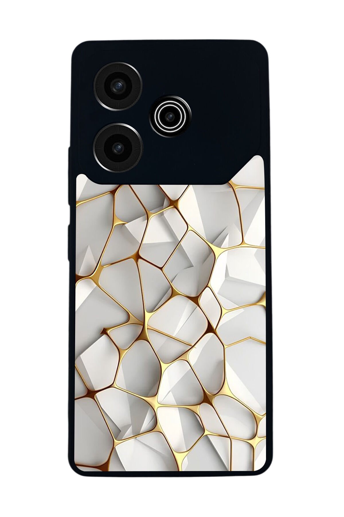 Tecno Pova 6 Uyumlu Mermer Marble Tasarımlı Glossy Premium Kılıf