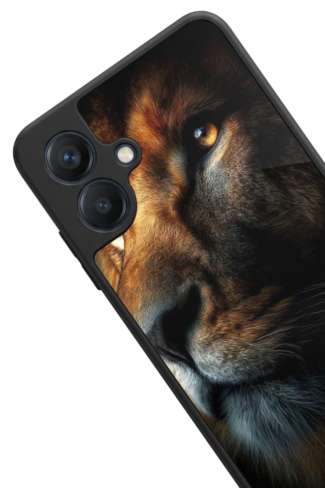 Samsung Galaxy A07 Uyumlu Aslan Tasarımlı Glossy Premium Kılıf