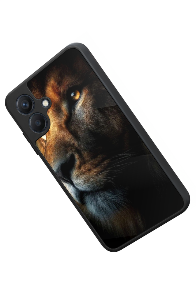 Samsung Galaxy A07 Uyumlu Aslan Tasarımlı Glossy Premium Kılıf