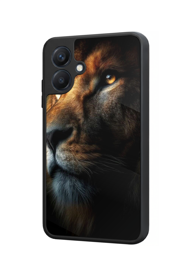 Samsung Galaxy A07 Uyumlu Aslan Tasarımlı Glossy Premium Kılıf