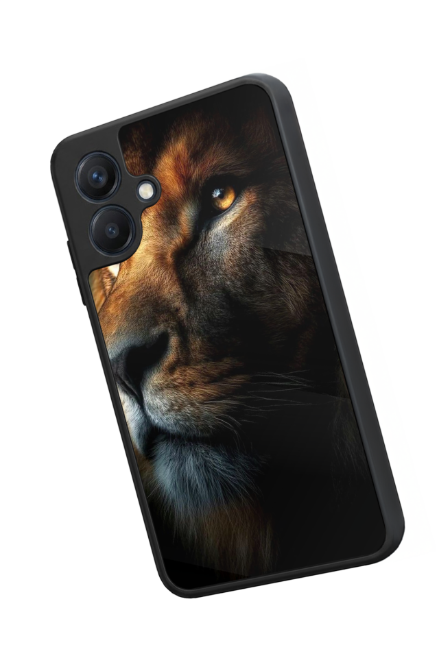 Samsung Galaxy A07 Uyumlu Aslan Tasarımlı Glossy Premium Kılıf