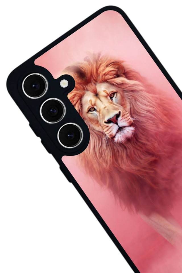 Samsung Galaxy A16 Uyumlu Aslan Tasarımlı Glossy Premium Kılıf