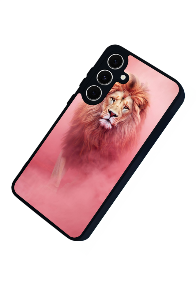 Samsung Galaxy A16 Uyumlu Aslan Tasarımlı Glossy Premium Kılıf