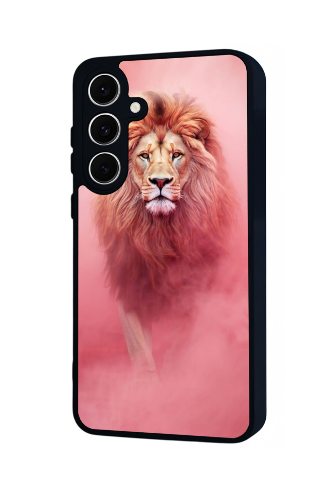 Samsung Galaxy A16 Uyumlu Aslan Tasarımlı Glossy Premium Kılıf