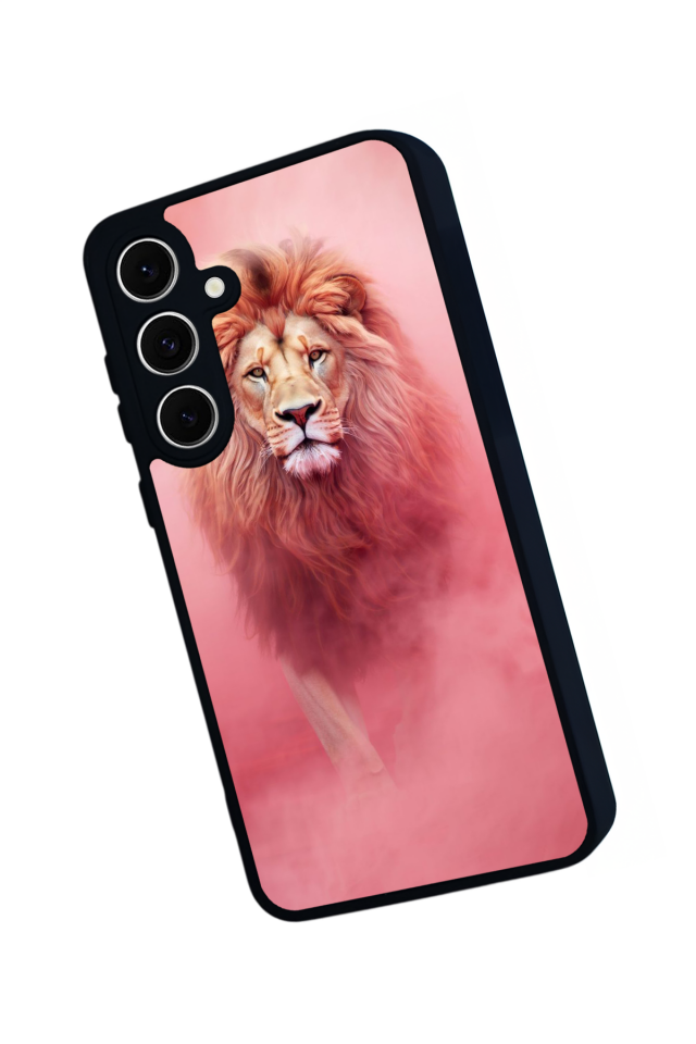 Samsung Galaxy A16 Uyumlu Aslan Tasarımlı Glossy Premium Kılıf