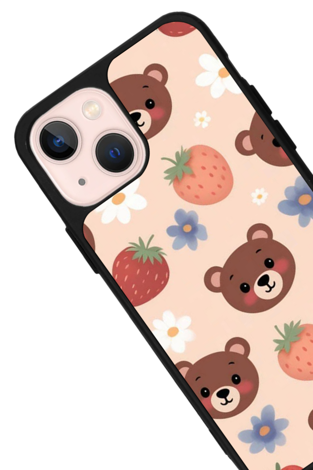 iPhone 14 Plus Uyumlu Ayı Tasarımlı Glossy Premium Kılıf