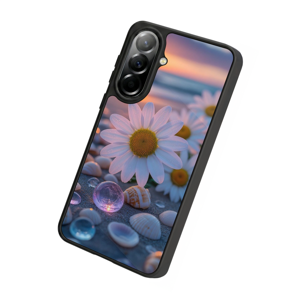 Samsung Galaxy A37 Uyumlu Cicek Tasarımlı Glossy Premium Kılıf