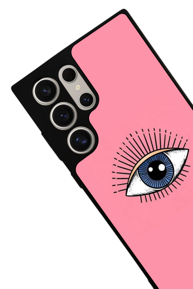 Samsung Galaxy S24 Ultra Uyumlu Göz Tasarımlı Glossy Premium Kılıf