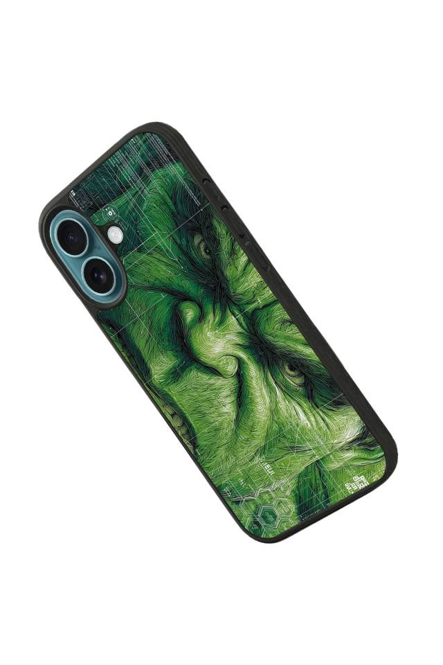iPhone 16 Uyumlu Hulk Tasarımlı Glossy Premium Kılıf