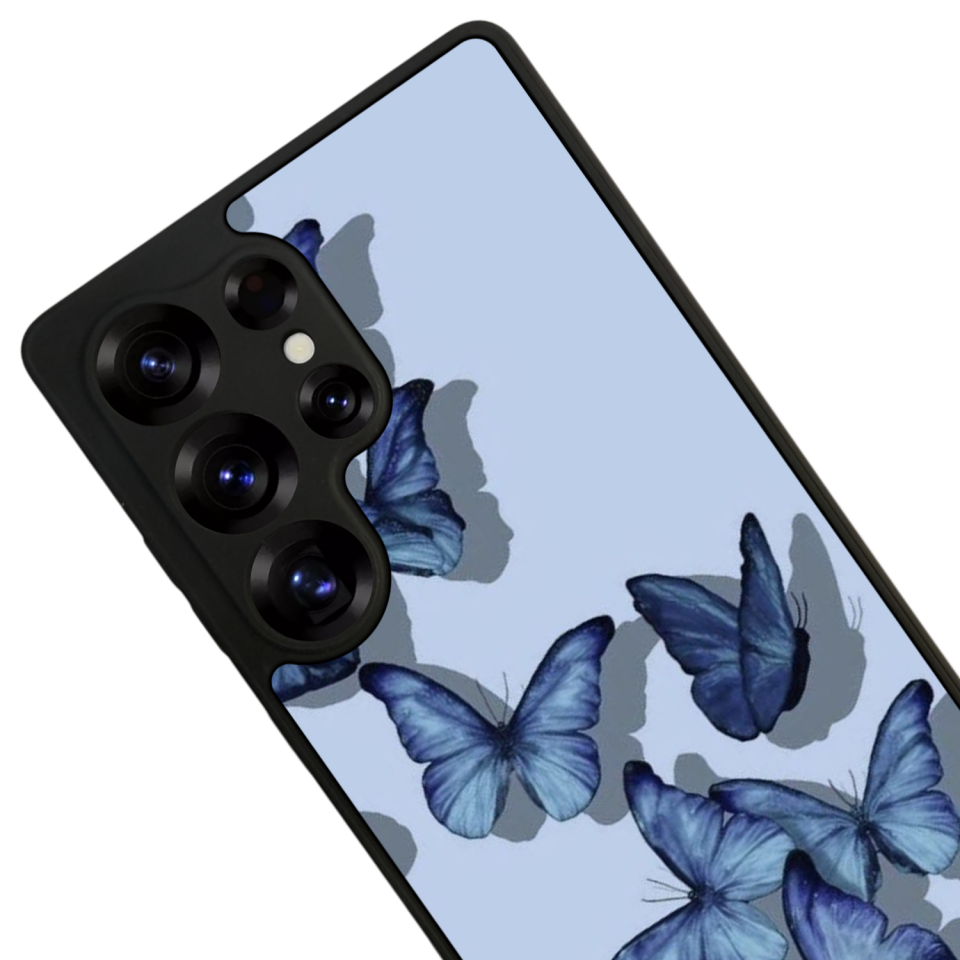Samsung Galaxy S25 Ultra Uyumlu Kelebek Tasarımlı Glossy Premium Kılıf