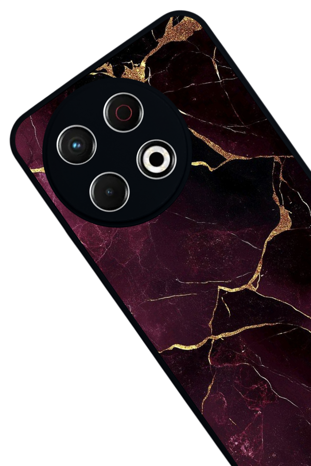 Tecno Spark 30 Pro Uyumlu Mermer Marble Tasarımlı Glossy Premium Kılıf