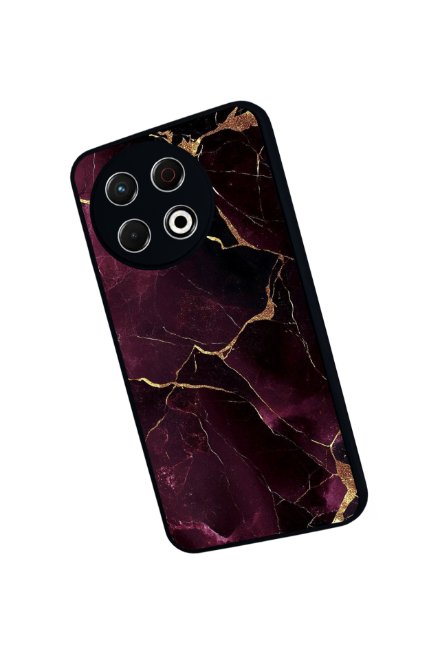 Tecno Spark 30 Pro Uyumlu Mermer Marble Tasarımlı Glossy Premium Kılıf