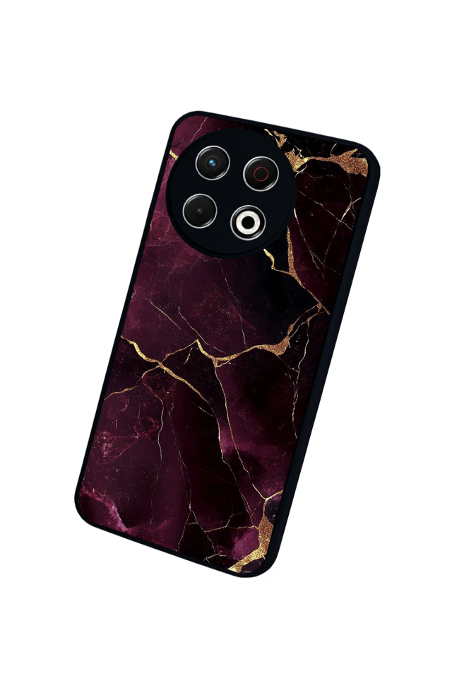 Tecno Spark 30 Pro Uyumlu Mermer Marble Tasarımlı Glossy Premium Kılıf