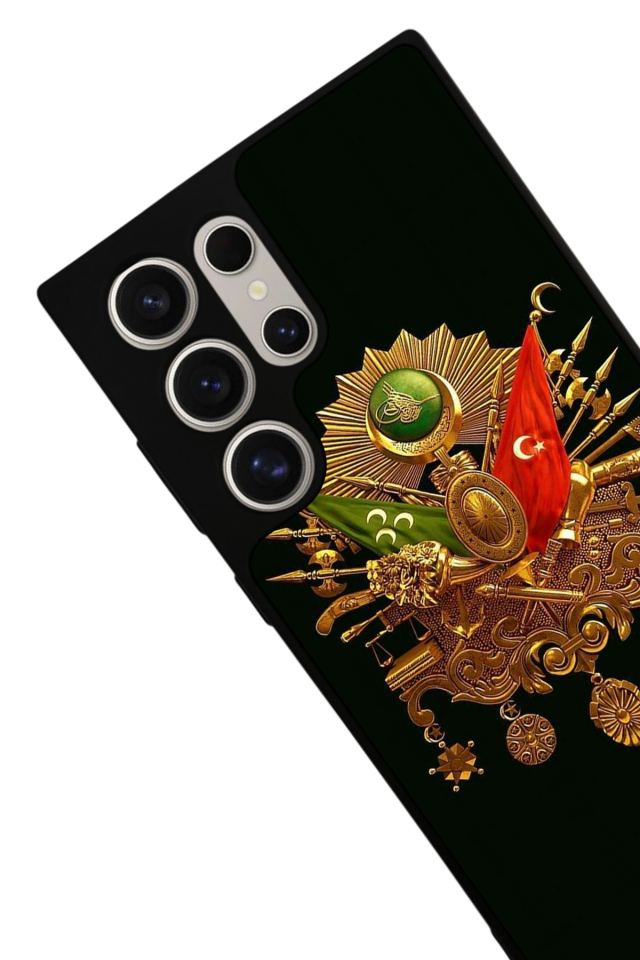 Samsung Galaxy S24 Ultra Uyumlu Osmanli Tugrasi Tasarımlı Glossy Premium Kılıf