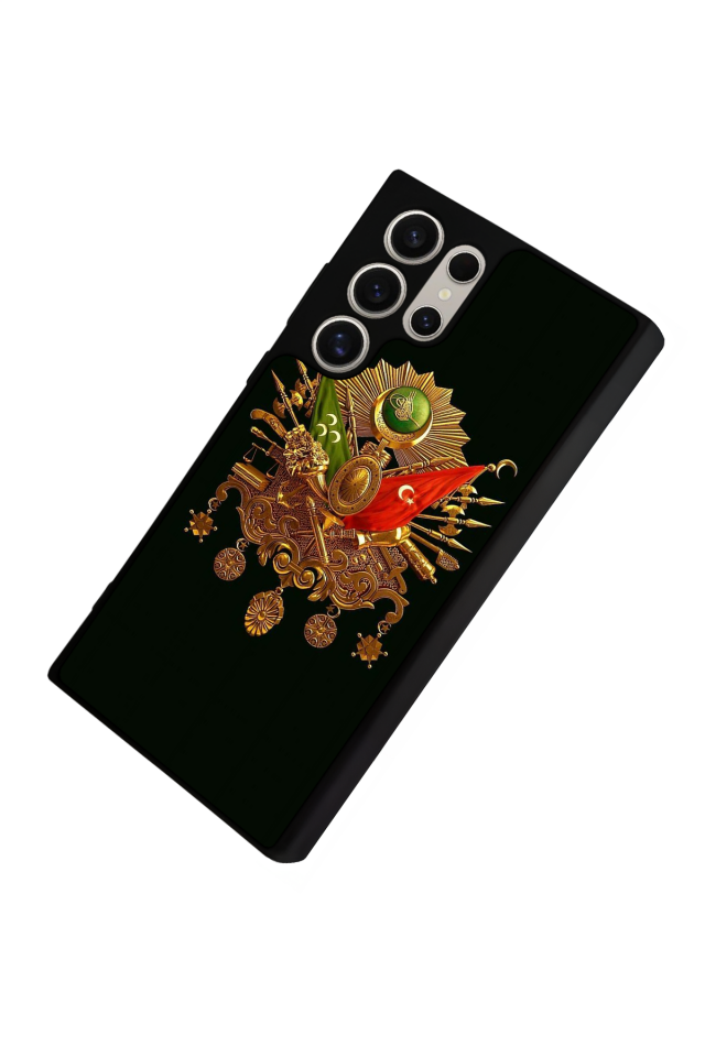 Samsung Galaxy S24 Ultra Uyumlu Osmanli Tugrasi Tasarımlı Glossy Premium Kılıf