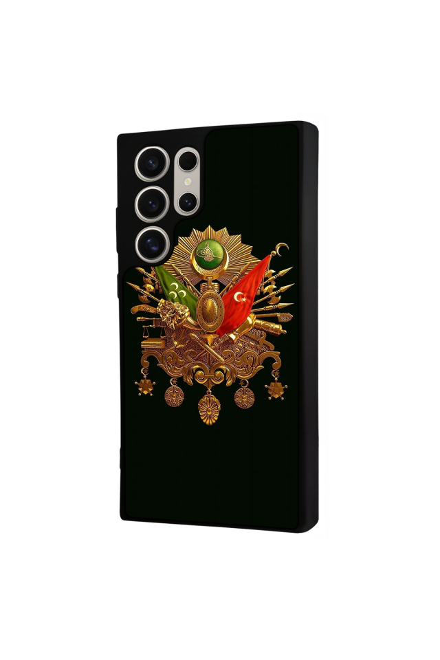 Samsung Galaxy S24 Ultra Uyumlu Osmanli Tugrasi Tasarımlı Glossy Premium Kılıf