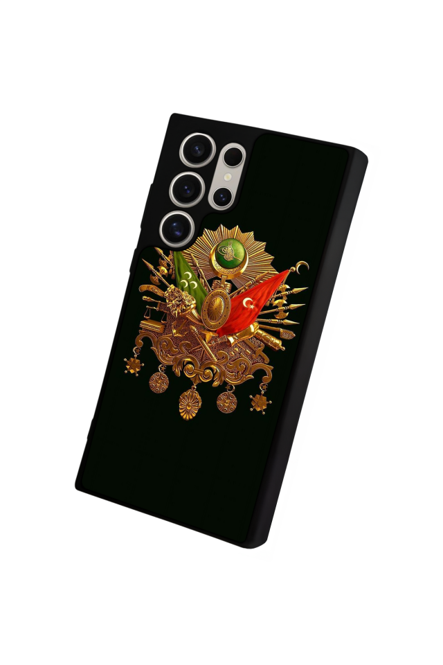 Samsung Galaxy S24 Ultra Uyumlu Osmanli Tugrasi Tasarımlı Glossy Premium Kılıf