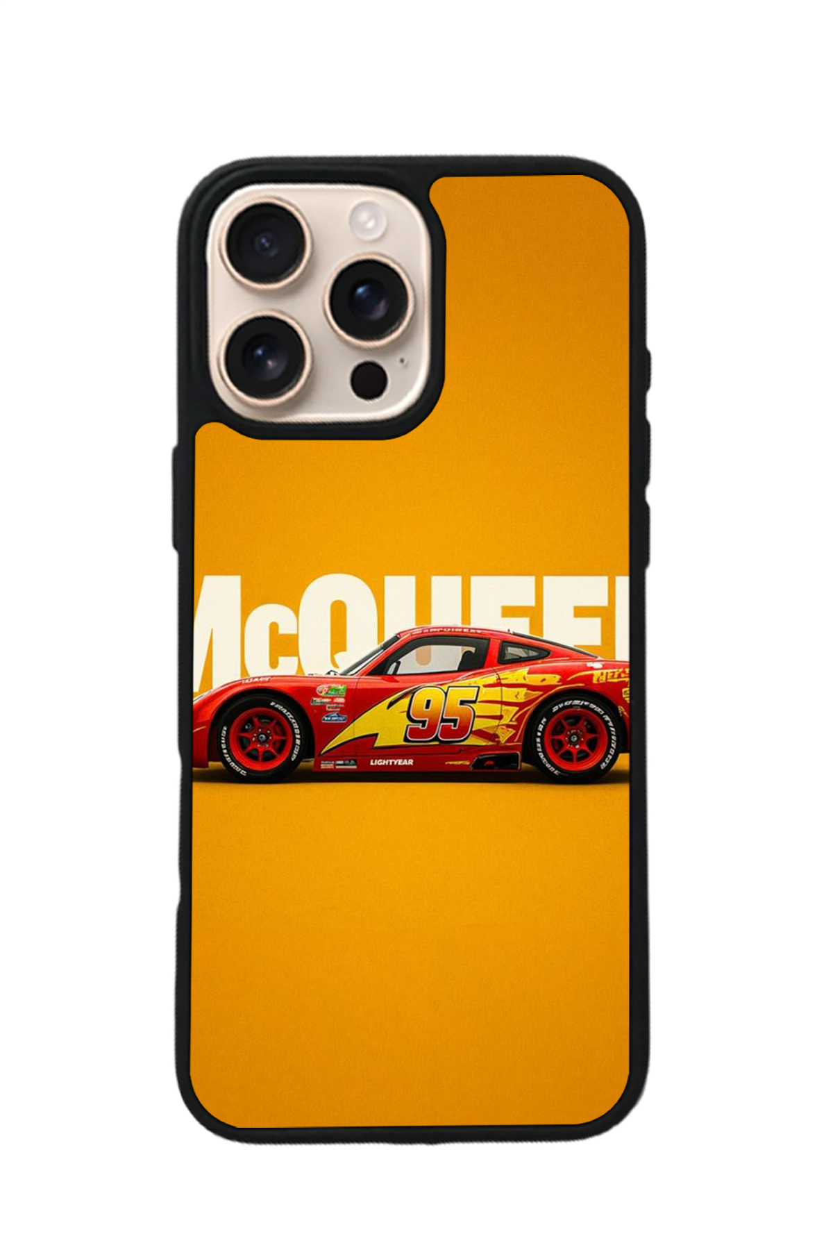 iPhone 15 Pro Max Uyumlu Simsek McQueen Tasarımlı Glossy Premium Kılıf