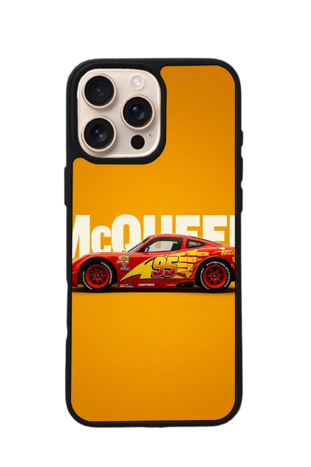 iPhone 15 Pro Max Uyumlu Simsek McQueen Tasarımlı Glossy Premium Kılıf