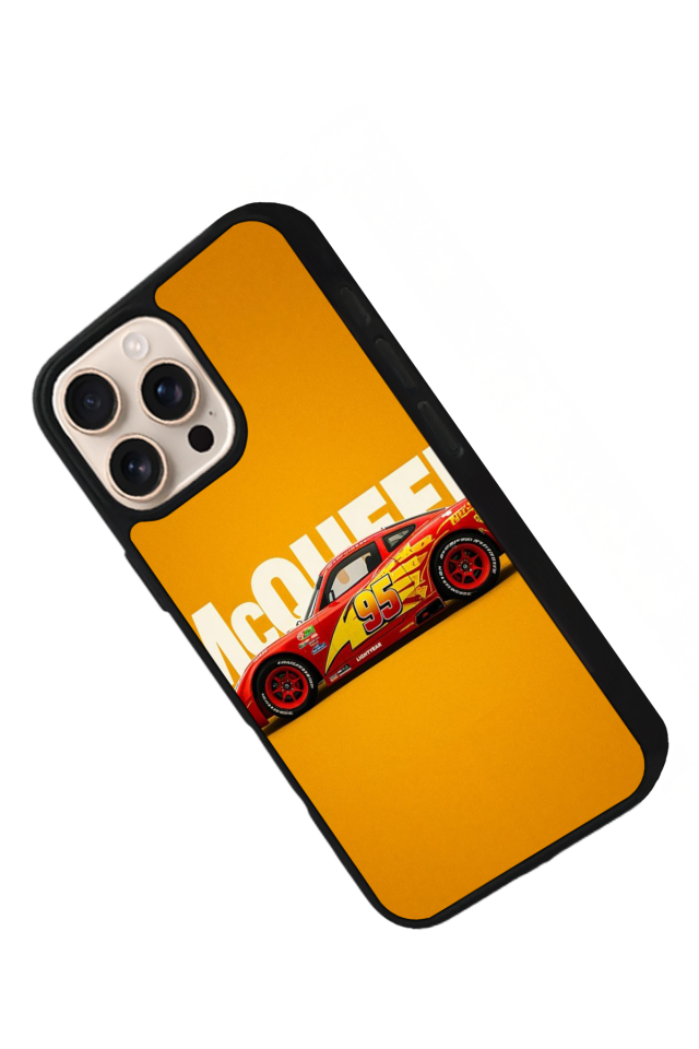 iPhone 15 Pro Max Uyumlu Simsek McQueen Tasarımlı Glossy Premium Kılıf