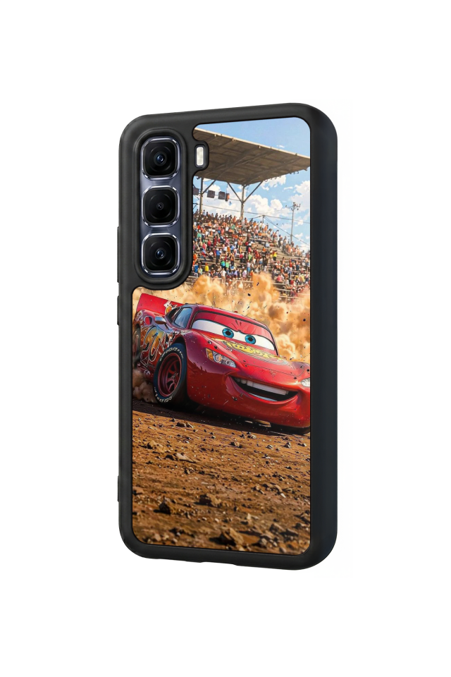 Infinix Hot 60 Pro Plus Uyumlu Şimsek McQueen Tasarımlı Glossy Premium Kılıf