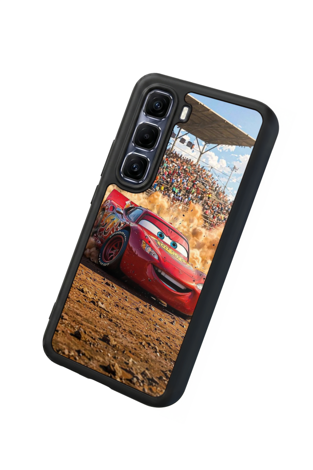 Infinix Hot 60 Pro Plus Uyumlu Şimsek McQueen Tasarımlı Glossy Premium Kılıf