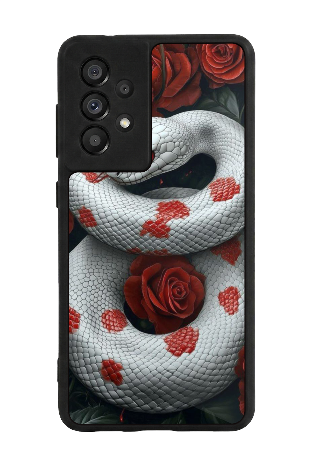 Samsung Galaxy A73 Uyumlu Yılan Tasarımlı Glossy Premium Kılıf