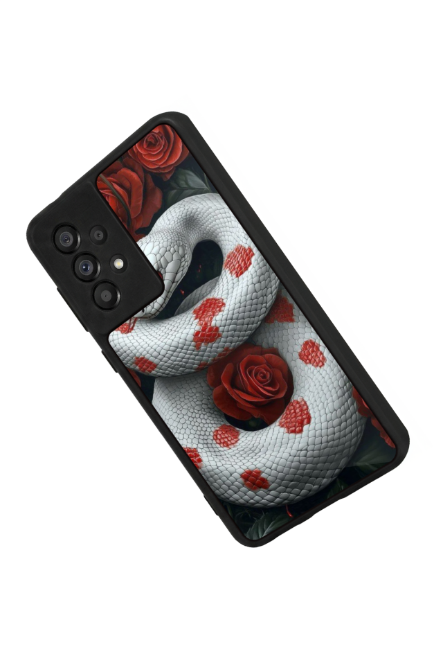 Samsung Galaxy A73 Uyumlu Yılan Tasarımlı Glossy Premium Kılıf