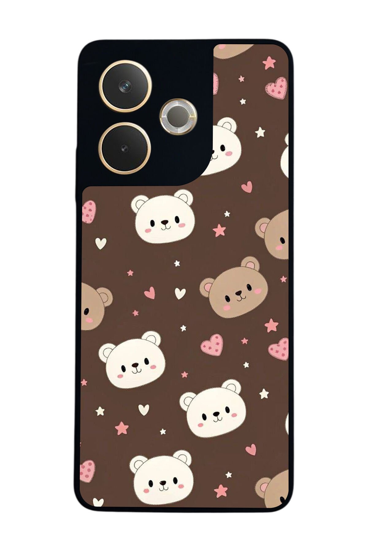 Oppo A5 Pro Uyumlu Ayı Tasarımlı Glossy Premium Kılıf