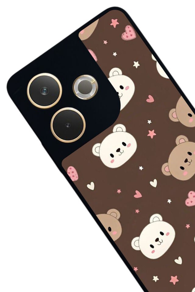 Oppo A5 Pro Uyumlu Ayı Tasarımlı Glossy Premium Kılıf