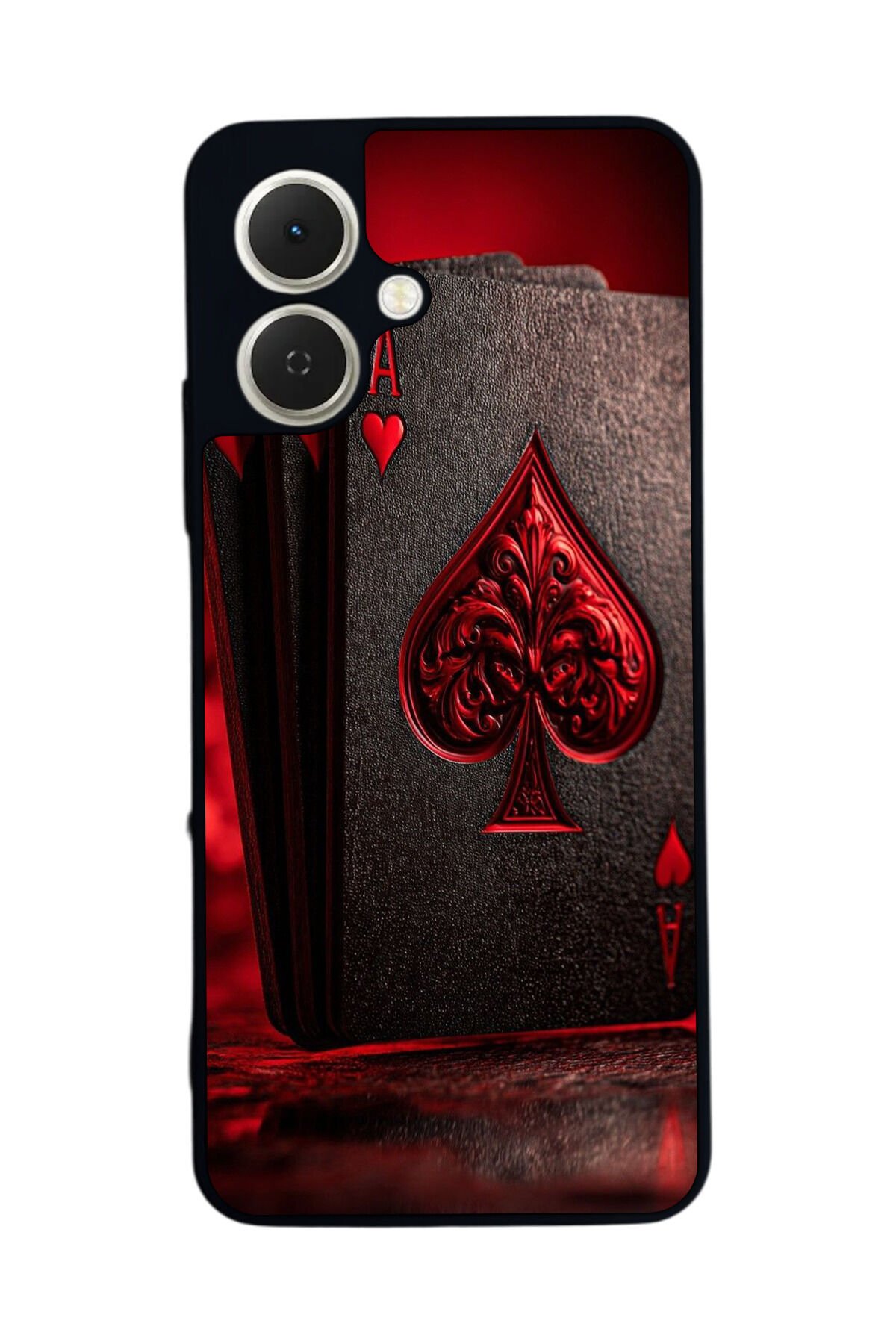 Tecno Spark GO 2 Uyumlu Kart Tasarımlı Glossy Premium Kılıf