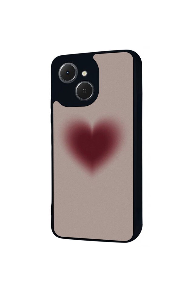 Tecno Spark 40C Uyumlu Kalp Love Tasarımlı Glossy Premium Kılıf