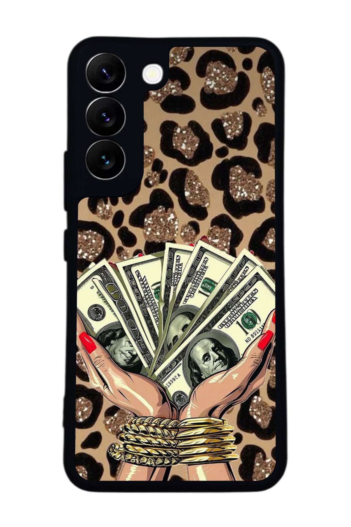 Samsung Galaxy S22 Uyumlu Para Tasarımlı Glossy Premium Kılıf