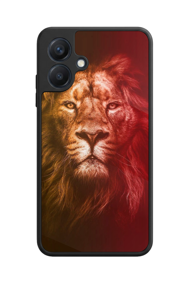 Samsung Galaxy A07 Uyumlu Aslan Tasarımlı Glossy Premium Kılıf