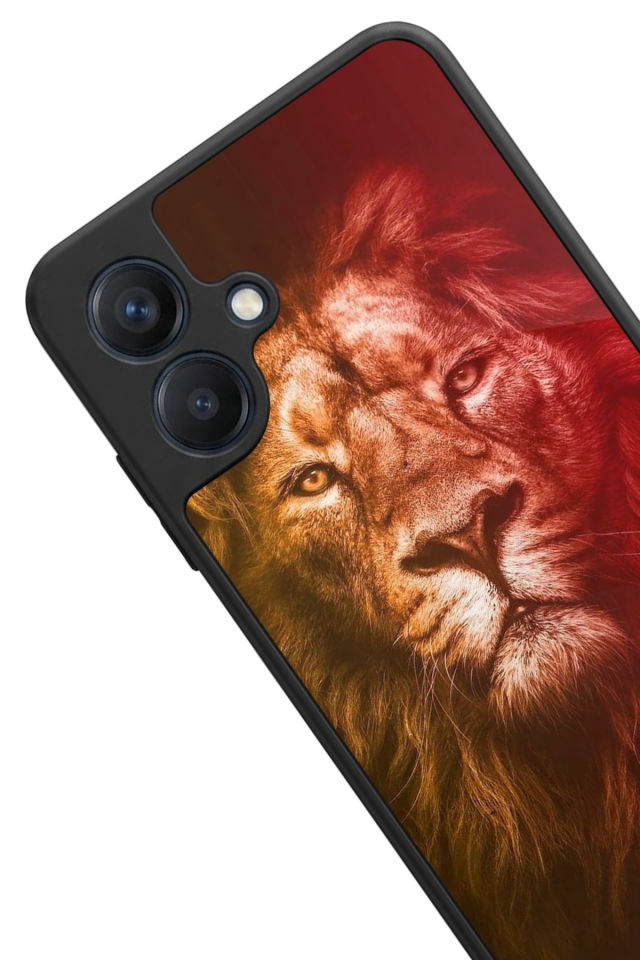 Samsung Galaxy A07 Uyumlu Aslan Tasarımlı Glossy Premium Kılıf