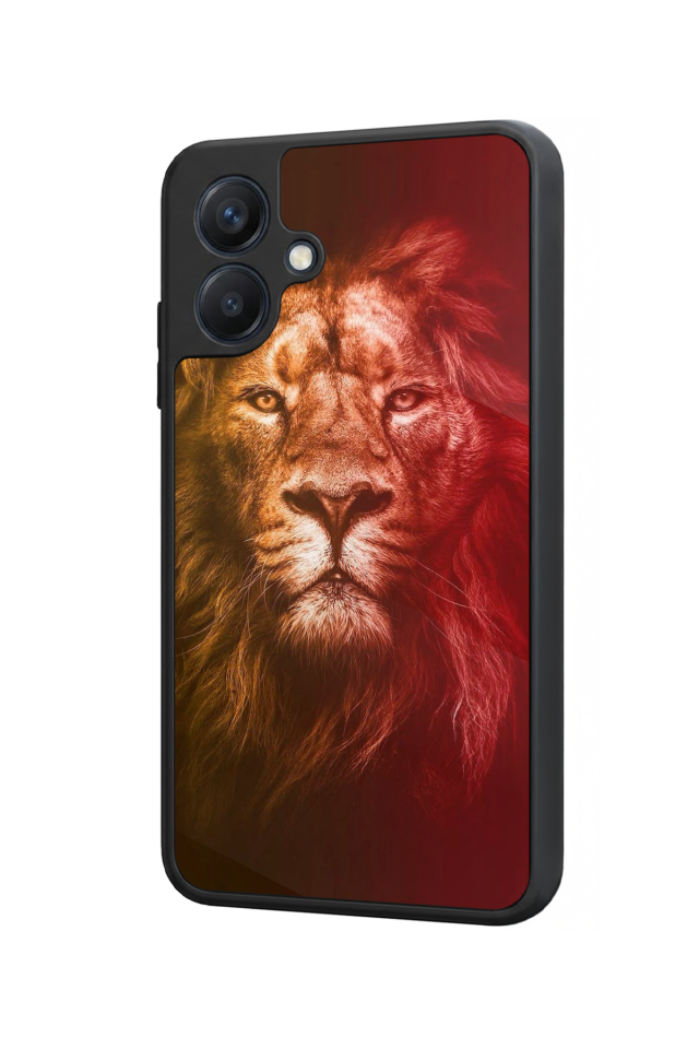 Samsung Galaxy A07 Uyumlu Aslan Tasarımlı Glossy Premium Kılıf