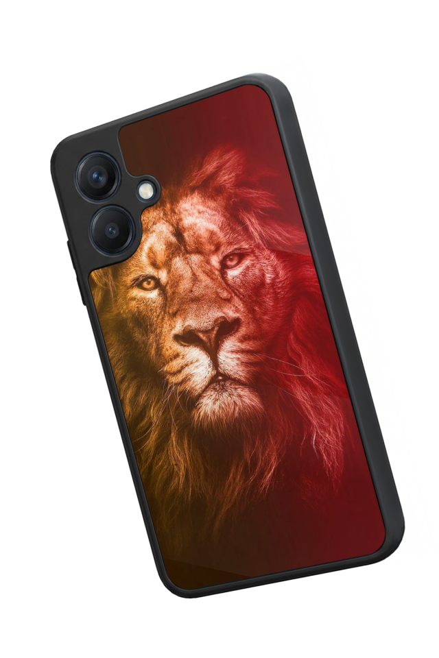 Samsung Galaxy A07 Uyumlu Aslan Tasarımlı Glossy Premium Kılıf