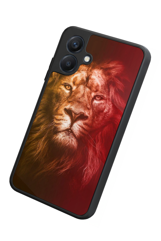 Samsung Galaxy A07 Uyumlu Aslan Tasarımlı Glossy Premium Kılıf