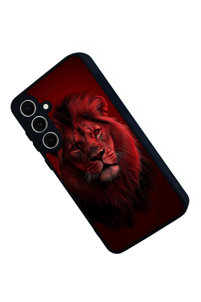 Samsung Galaxy A16 Uyumlu Aslan Tasarımlı Glossy Premium Kılıf