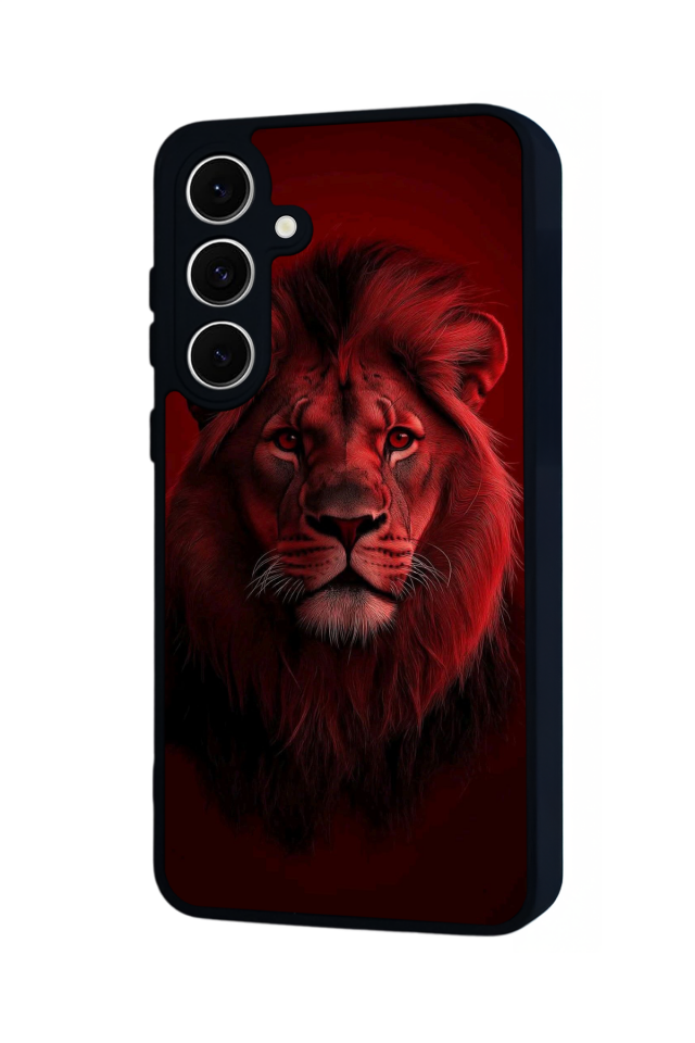 Samsung Galaxy A16 Uyumlu Aslan Tasarımlı Glossy Premium Kılıf