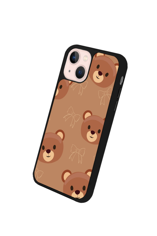 iPhone 14 Plus Uyumlu Ayı Tasarımlı Glossy Premium Kılıf