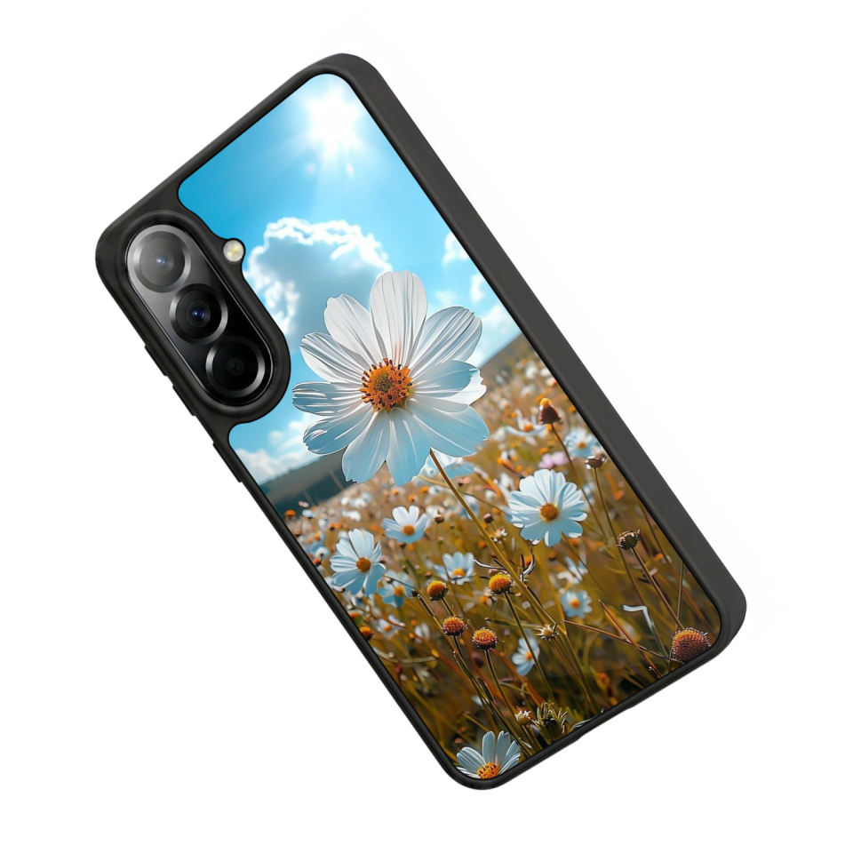 Samsung Galaxy A37 Uyumlu Cicek Tasarımlı Glossy Premium Kılıf