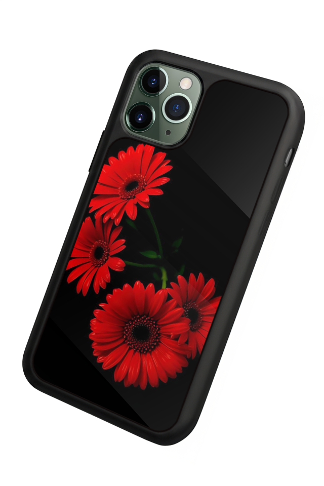 iPhone 11 Pro Max Uyumlu Cicek Tasarımlı Glossy Premium Kılıf