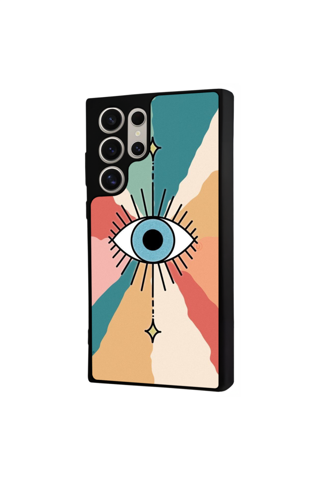 Samsung Galaxy S24 Ultra Uyumlu Göz Tasarımlı Glossy Premium Kılıf